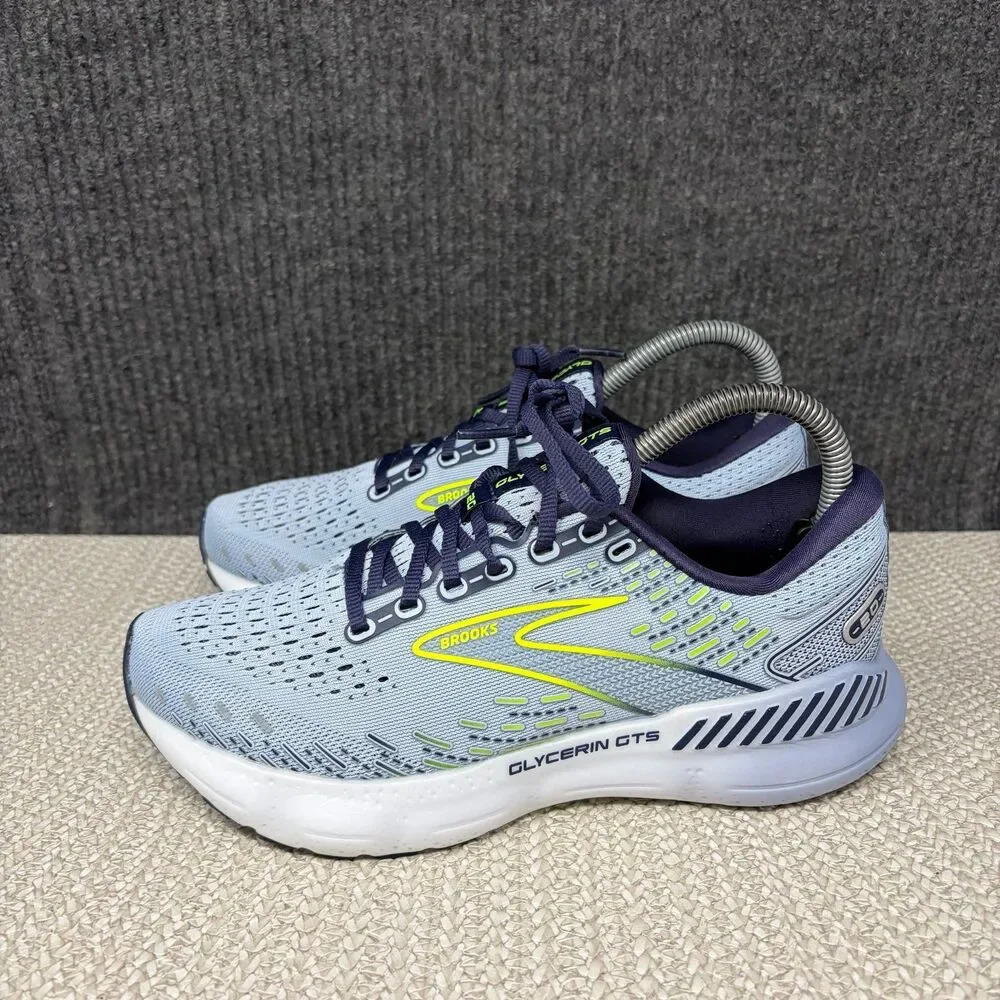 Brooks Glycerin GTS 20 Light Blue Peacoat Nightlife Running Shoes Women’s 7 B